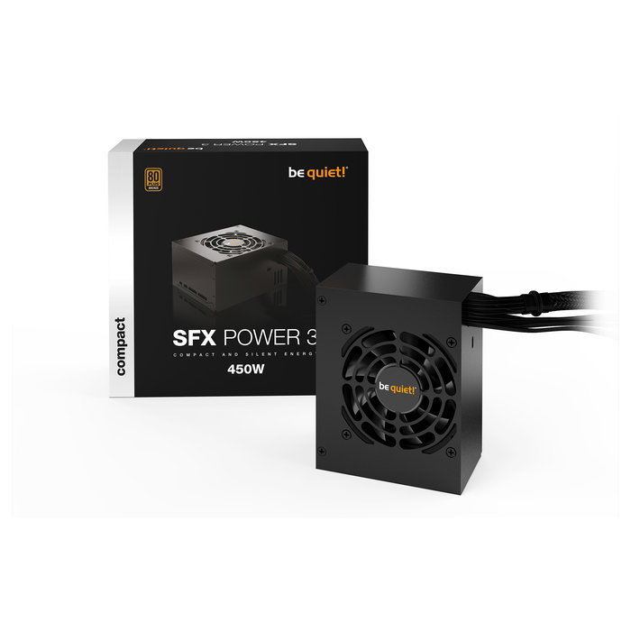 Be Quiet! SFX Power 3 450W - Fuente de Alimentación SFX 80 Plus Bronze, 450W, Certificación 80 PLUS Bronze, Factor de Forma SFX, Negro