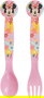 Juego de Cubiertos Minnie Mouse CZ11401 Rosa Plástico 2 Piezas