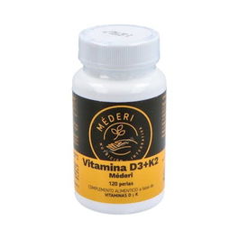 MEDERI NUTRICION INTEGRATIVA Vitamina D3 + K2 120 Perlas Mantenimiento Óseo Inmunológico