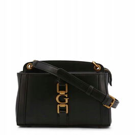 Brianna, Cuero sintético, Bolso bandolera de tela, Negro, HWVB8489140BLA, Para mujeres