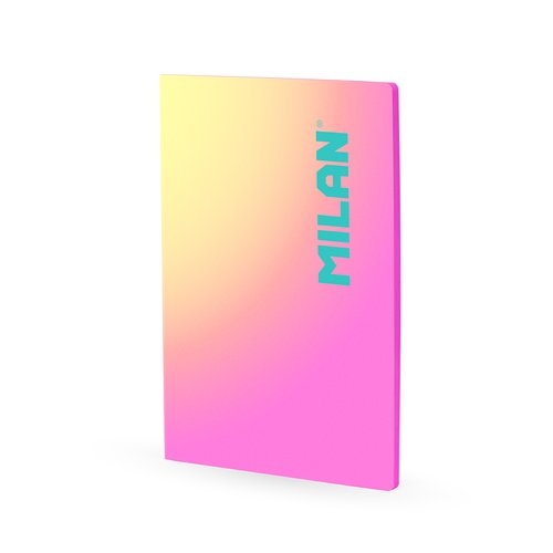 Milan Libreta Colección Sunset A4 Rosa 48 Hojas Cuadriculada 5x5mm