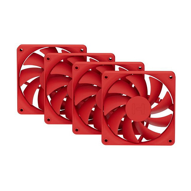 HYTE FA12-RR-4 Sistema de refrigeración para CPU, 4 piezas, Rojo HYTE FA12-RR-4 Sistema de refrigeración para CPU, 4 piezas, Rojo