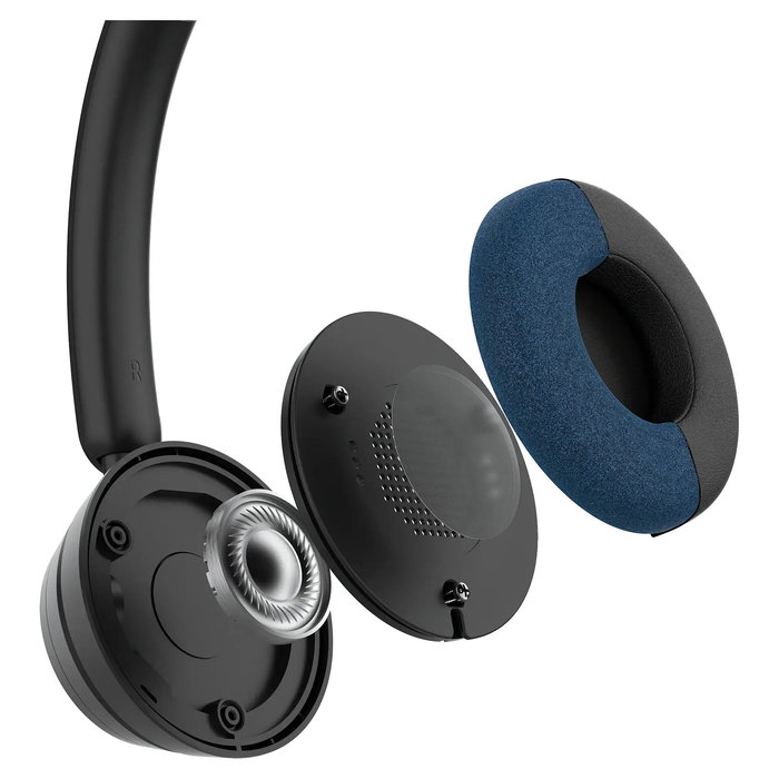Microsoft Auriculares Incase Modern USB-C Diadema para Oficina, Conexión Alámbrica Plug and Play, Micrófono Boom con Cancelación de Ruido, Negro