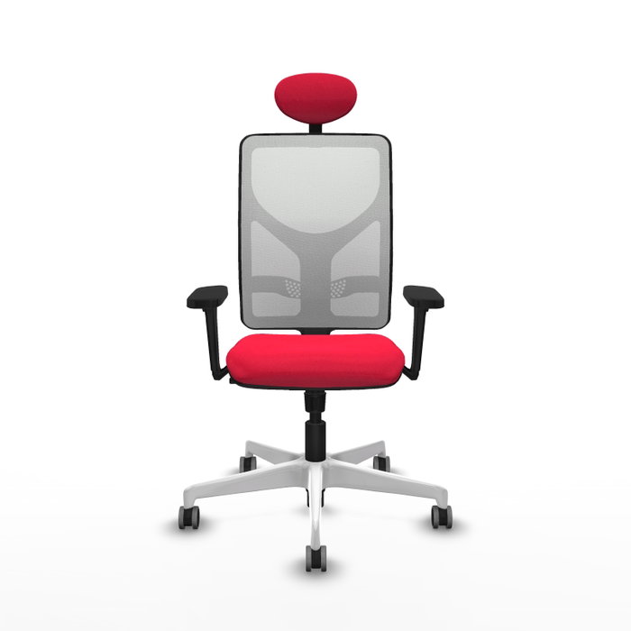 PIQUERAS Y CRESPO Silla de Oficina Motilla con Mecanismo Sincro, Rojo y Blanco PIQUERAS Y CRESPO Silla de Oficina Motilla con Mecanismo Sincro, Rojo y Blanco