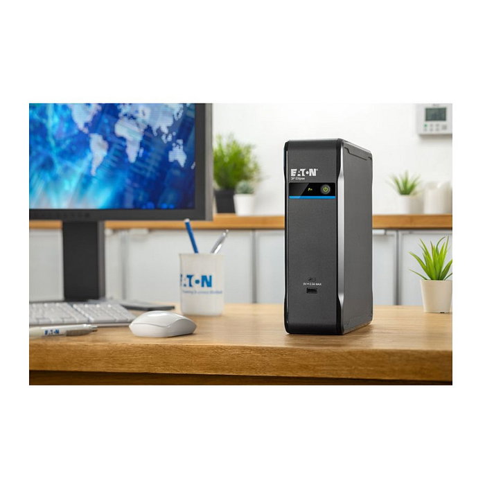 Eaton SAI UPS 3P Ellipse 900 USB, Offline/Standby, 0.9 kVA 540W, Torre Negro, 4 Salidas AC, Puerto USB y Ethernet (ref. 3P ELLIPSE 900 USB DIN)