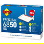 AVM Fritz!Box 6850 5G Router Wi-Fi 5 (802.11ac) Doble Banda 2.4/5 GHz Ethernet Puertos Gigabit Negro Rojo Blanco