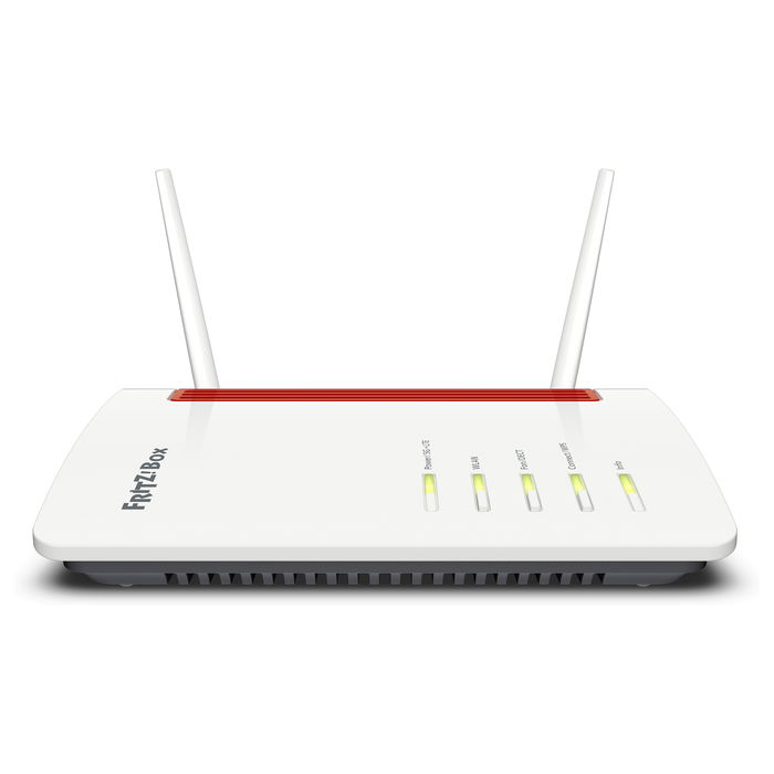 AVM Fritz!Box 6850 5G Router Wi-Fi 5 (802.11ac) Doble Banda 2.4/5 GHz Ethernet Puertos Gigabit Negro Rojo Blanco