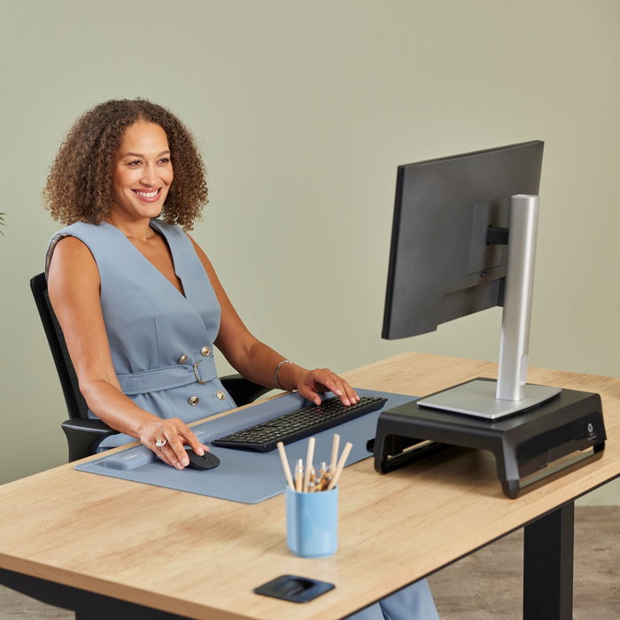Fellowes Breyta Reposamuñecas para Teclado Compacto Azul Reciclado