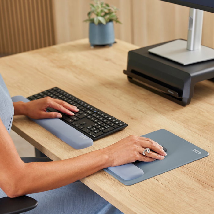Fellowes Breyta Reposamuñecas para Teclado Compacto Azul Reciclado