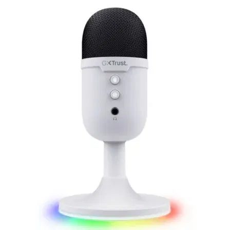 Trust Gaming GXT 234W Yunix Micrófono Gaming USB Blanco