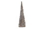 DKD Home Decor Cono de Ratán LED Natural Marrón Claro 19x19x62 cm