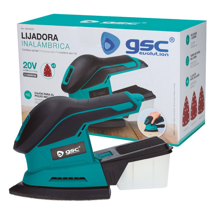 GSC Evolution Lijadora inalámbrica 20V GSC Evolution Lijadora inalámbrica 20V
