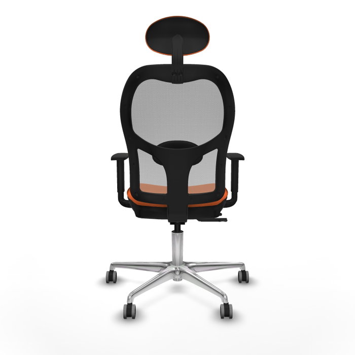 PIQUERAS Y CRESPO Silla de oficina Jorquera con mecanismo Sincro/Traslack, Naranja y Gris PIQUERAS Y CRESPO Silla de oficina Jorquera con mecanismo Sincro/Traslack, Naranja y Gris