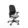 PIQUERAS Y CRESPO Silla de oficina Cilanco con Mecanismo Sincro, Gris claro y Negro