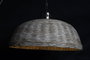 DKD Home Decor Lámpara de Techo Mediterráneo Blanco Plateado Ratán Metal 80 x 47 x 80 cm