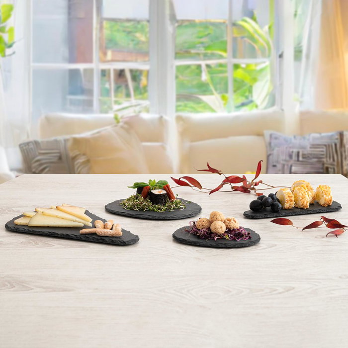 Bandeja Pizarra Triangular Gastro Fun Quid 20x13 cm (24 Unidades)