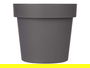 Ibergarden Maceta Plástico Gris 25 cm Diámetro x 22.5 cm Alto x 25 cm Largo (Set de 12)