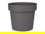 Ibergarden Maceta Plástico Gris 25 cm Diámetro x 22.5 cm Alto x 25 cm Largo (Set de 12)