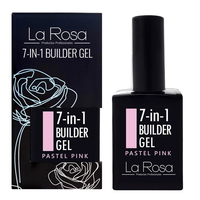 La Rosa Gel Constructor 7 En 1 en Botella Rosa Pastel 15 Ml La Rosa Gel Constructor 7 En 1 en Botella Rosa Pastel 15 Ml
