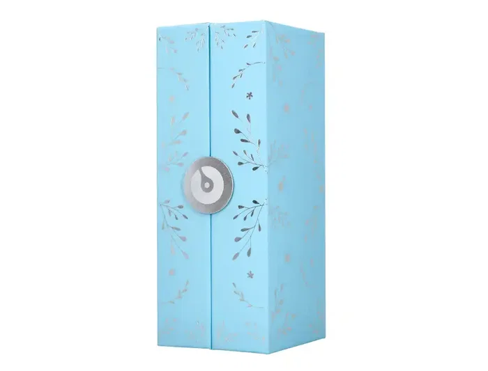 Belius Bella Roller Aluminio Azul Celeste con Relieve y Tinta Negra Caja de Diseño