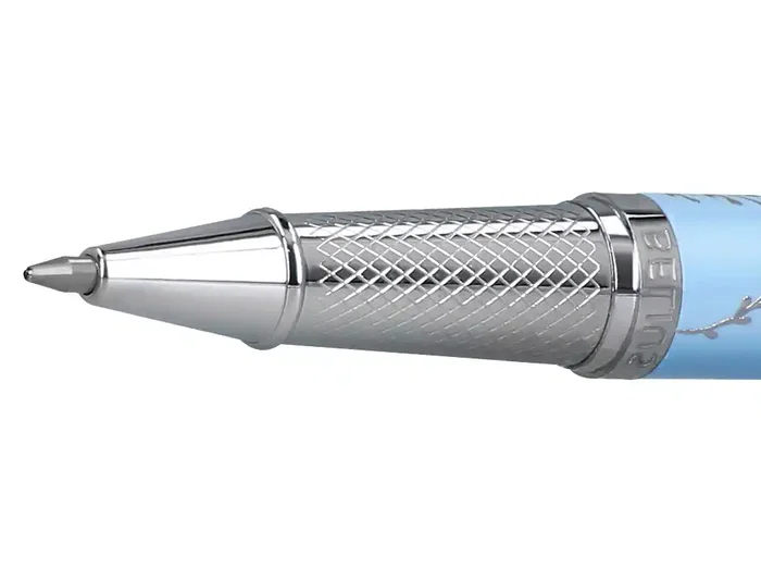 Belius Bella Roller Aluminio Azul Celeste con Relieve y Tinta Negra Caja de Diseño