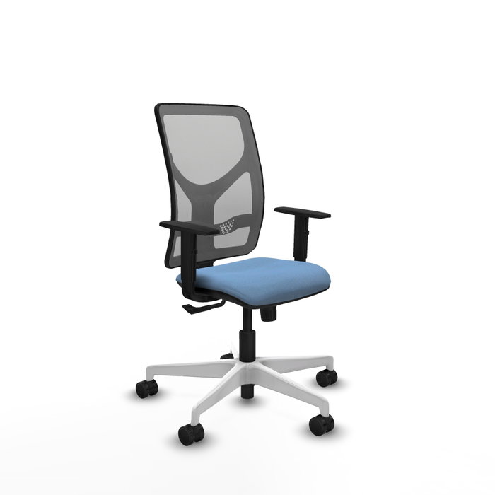 PIQUERAS Y CRESPO Silla de oficina Motilla con mecanismo Sincro, Azul cielo y Gris PIQUERAS Y CRESPO Silla de oficina Motilla con mecanismo Sincro, Azul cielo y Gris