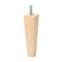 Q&Q Pata de madera cuadrada de haya natural 150 mm M8