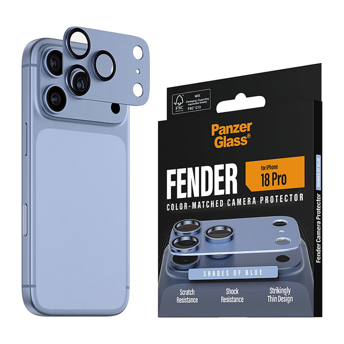 PanzerGlass Fender Protector de Lente de Cámara para iPhone 18 Pro - Shades of Blue