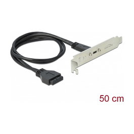 DeLOCK 89937 Soporte de ranura con 1 x puerto USB Type-C™ de 5 Gbps