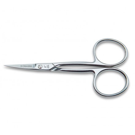 Tres Claveles Tijera Cutícula Curva Inox 4 inch Tres Claveles Tijera Cutícula Curva Inox 4 inch