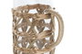 DKD Home Decor Jarra de Borosilicato y Fibra Natural 1,25L