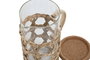 DKD Home Decor Jarra de Borosilicato y Fibra Natural 1,25L