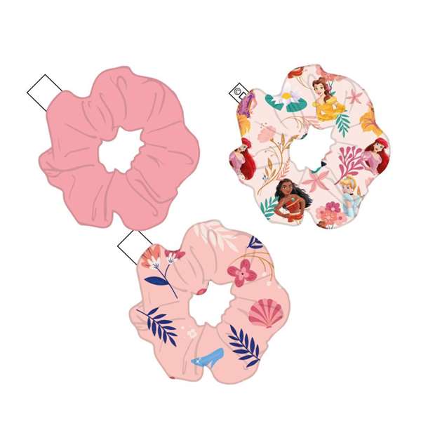 Cerdá Accesorios pelo coletero de tela 3 piezas princess