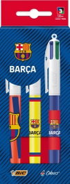 BIC Blíster de 3 Bolígrafos Retráctiles 4 Colores FC Barcelona