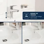 GROHE - Grifo mezclador de bidé modelo GRO4067393009214 DICE - Cromado