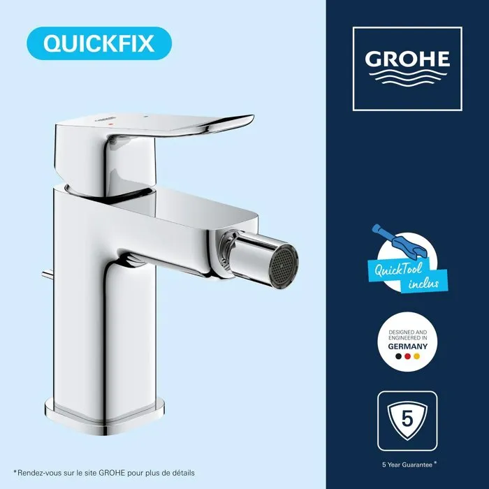 GROHE - Grifo mezclador de bidé modelo GRO4067393009214 DICE - Cromado