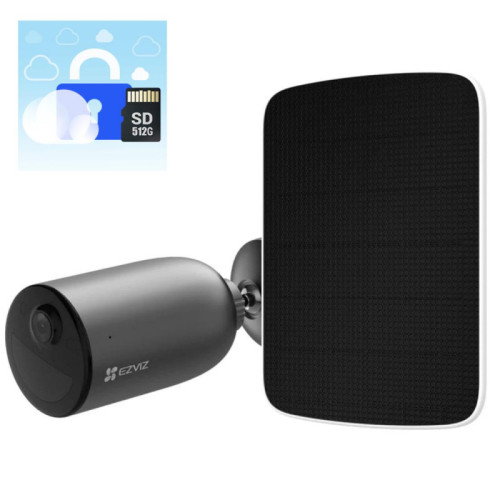 EZVIZ EB3 4G Kit Cámara de Seguridad Exterior 2K con Panel Solar EZVIZ EB3 4G Kit Cámara de Seguridad Exterior 2K con Panel Solar