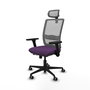 PIQUERAS Y CRESPO Silla de oficina Haches Morado y Gris
