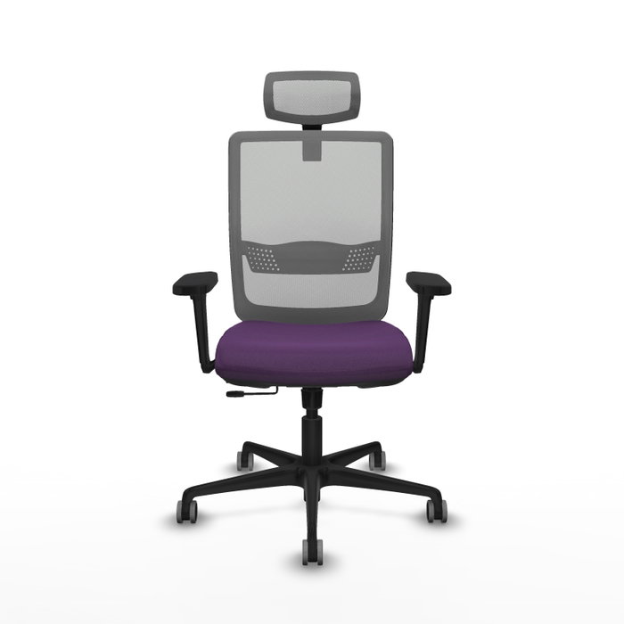 PIQUERAS Y CRESPO Silla de oficina Haches Morado y Gris PIQUERAS Y CRESPO Silla de oficina Haches Morado y Gris