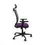 PIQUERAS Y CRESPO Silla de oficina Haches Morado y Gris