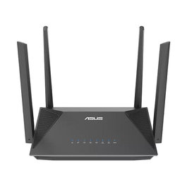ASUS RT-AX52 AX1800 Router Wi-Fi 6 (802.11ax) Doble Banda 574+1201 Mbps Negro con AiMesh, 4 Antenas y 4 Puertos Gigabit para Sobremesa