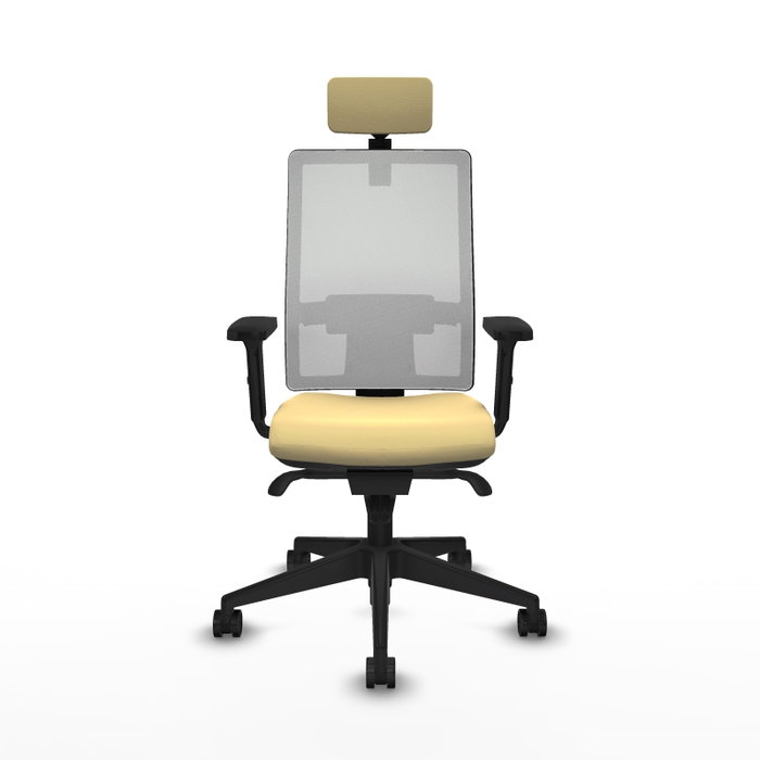 PIQUERAS Y CRESPO Silla de oficina Horna con Mecanismo Sincro, Crema y Blanco PIQUERAS Y CRESPO Silla de oficina Horna con Mecanismo Sincro, Crema y Blanco