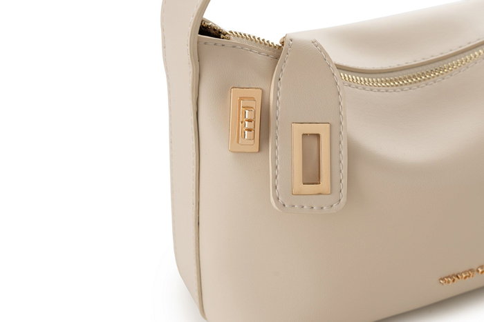 Vince Camuto Novara Bolso de Mano Crema Piel de Polivinilo Elegante y Sofisticado 24 x 10 x 16 cm Vince Camuto Novara Bolso de Mano Crema Piel de Polivinilo Elegante y Sofisticado 24 x 10 x 16 cm
