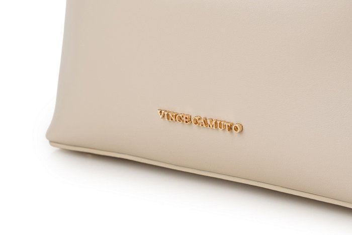 Vince Camuto Novara Bolso de Mano Crema Piel de Polivinilo Elegante y Sofisticado 24 x 10 x 16 cm Vince Camuto Novara Bolso de Mano Crema Piel de Polivinilo Elegante y Sofisticado 24 x 10 x 16 cm