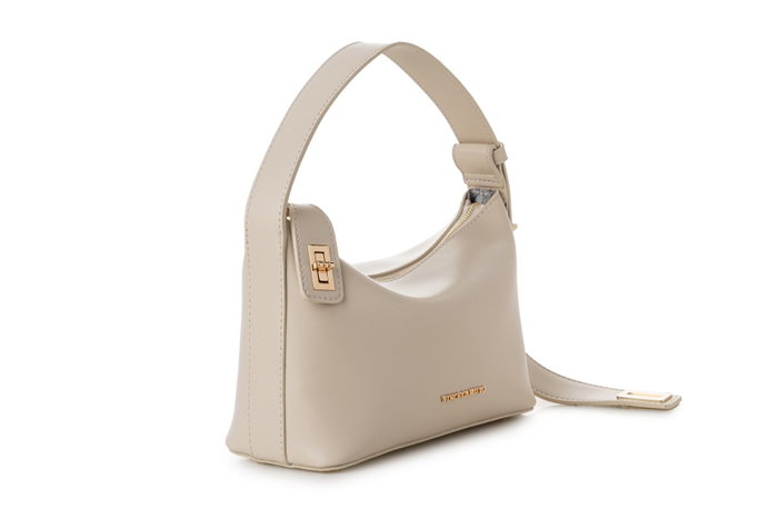 Vince Camuto Novara Bolso de Mano Crema Piel de Polivinilo Elegante y Sofisticado 24 x 10 x 16 cm Vince Camuto Novara Bolso de Mano Crema Piel de Polivinilo Elegante y Sofisticado 24 x 10 x 16 cm