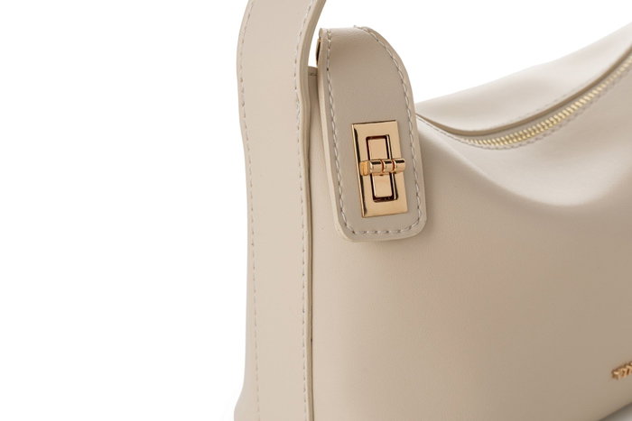 Vince Camuto Novara Bolso de Mano Crema Piel de Polivinilo Elegante y Sofisticado 24 x 10 x 16 cm Vince Camuto Novara Bolso de Mano Crema Piel de Polivinilo Elegante y Sofisticado 24 x 10 x 16 cm