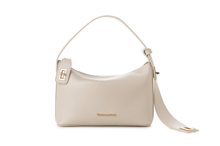 Vince Camuto Novara Bolso de Mano Crema Piel de Polivinilo Elegante y Sofisticado 24 x 10 x 16 cm Vince Camuto Novara Bolso de Mano Crema Piel de Polivinilo Elegante y Sofisticado 24 x 10 x 16 cm