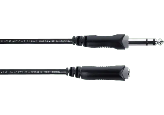 Cordial Cable Jack Audio Estéreo Macho/Hembra 3 M