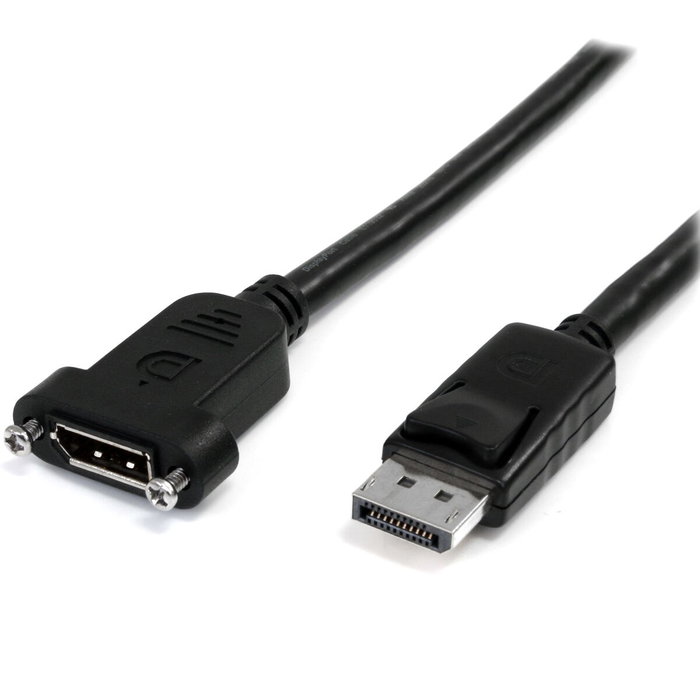 StarTech Cable de Extensión DisplayPort 91cm para Montaje en Panel - Alargador - Garantía Lifetime
