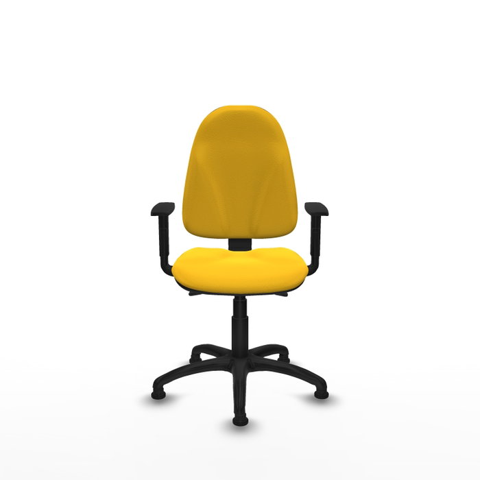 PIQUERAS Y CRESPO Silla de oficina Algarra Amarillo con mecanismo Asincro